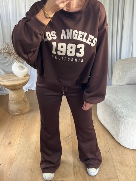 ENSEMBLE JOGGER LOS ANGELES CHOCO