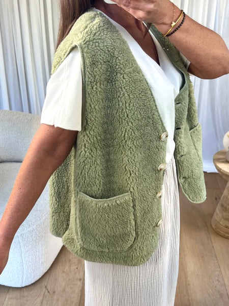 GILET SMITH VIEUX VERT