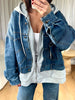 VESTE EN JEANS SWEAT