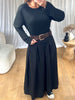 ROBE SARAH CEINTURE NOIR