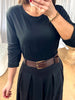 ROBE SARAH CEINTURE NOIR