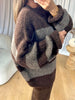 PULL COSY RAYÉ CHOCO