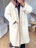 MANTEAU CAPUCHE DOUDOUNE BLANC