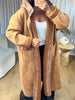 MANTEAU CAPUCHE DOUDOUNE CAMEL