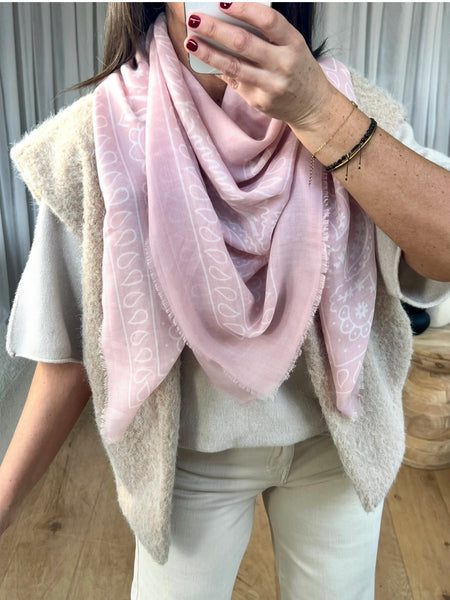 FOULARD BANDANA ROSE