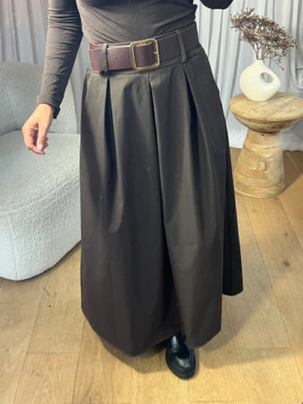 JUPE CEINTURE CHOCO