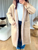 MANTEAU CAPUCHE DOUDOUNE BEIGE