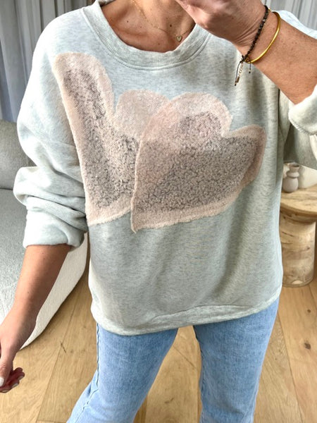 SWEAT DOUBLE COEURS