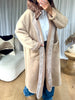 MANTEAU CAPUCHE DOUDOUNE BEIGE
