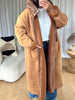 MANTEAU CAPUCHE DOUDOUNE CAMEL