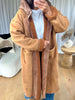 MANTEAU CAPUCHE DOUDOUNE CAMEL