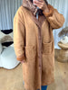 MANTEAU CAPUCHE DOUDOUNE CAMEL
