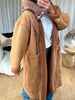 MANTEAU CAPUCHE DOUDOUNE CAMEL