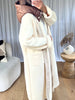 MANTEAU CAPUCHE DOUDOUNE BLANC