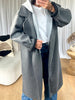 MANTEAU HENRI CAPUCHE GRIS