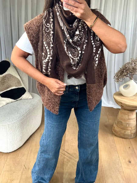 FOULARD BANDANA CHOCO