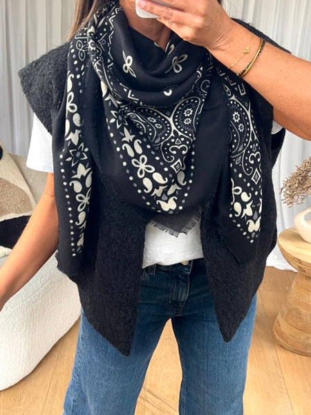 FOULARD BANDANA NOIR