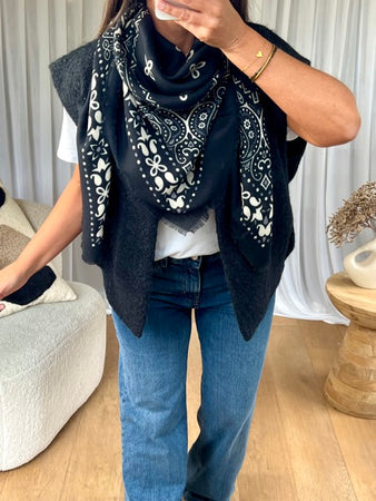 FOULARD BANDANA NOIR