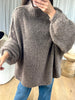 PULL EXTRA OVERSIZE TAUPE