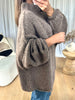 PULL EXTRA OVERSIZE TAUPE