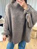 PULL EXTRA OVERSIZE TAUPE