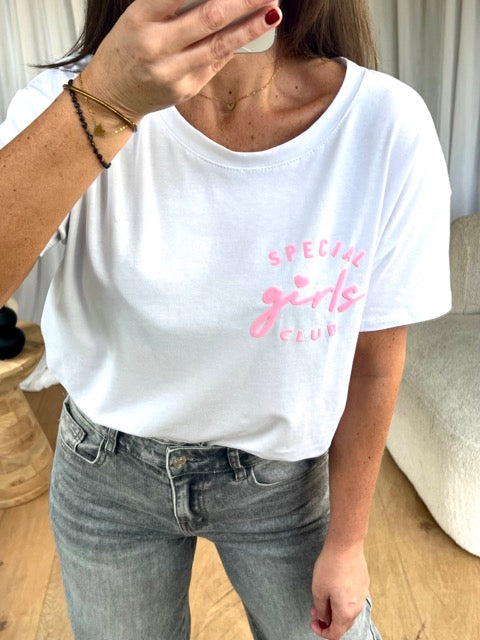 T-SHIRT GIRLS BLANC