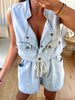 COMBI/SHORT DENIM GRUSS BLEU
