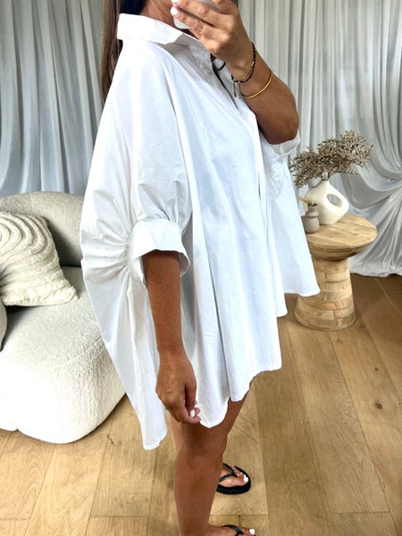 CHEMISE OVERSIZE BLANC