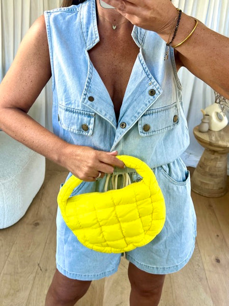 PETIT SAC MATELASSÉ JAUNE