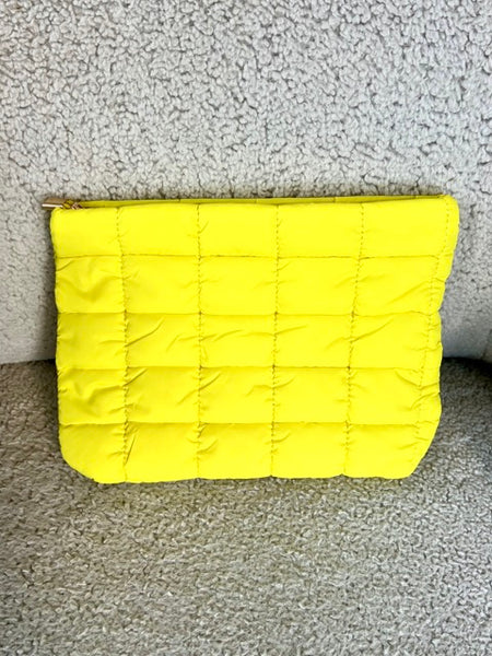 POCHETTE MATELASSÉE JAUNE