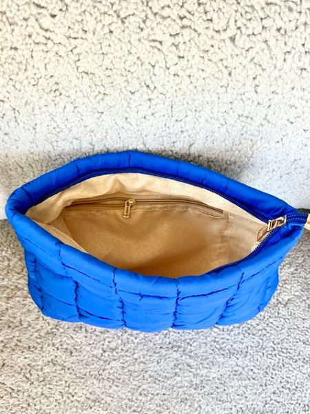 POCHETTE MATELASSÉE BLEU