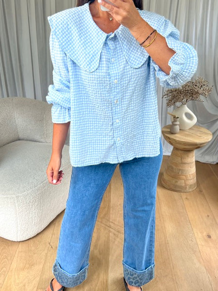 BLOUSE COL CLAUDINE VICHY