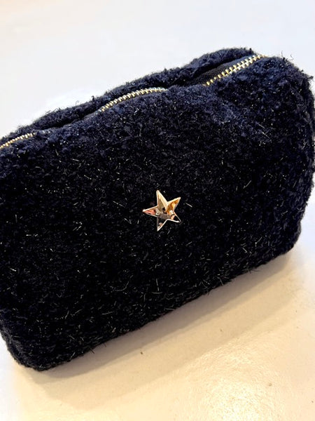 POCHETTE BOUCLÉ NOIR