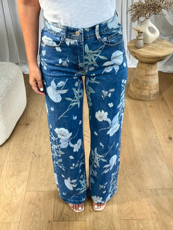 JEANS FLEURS
