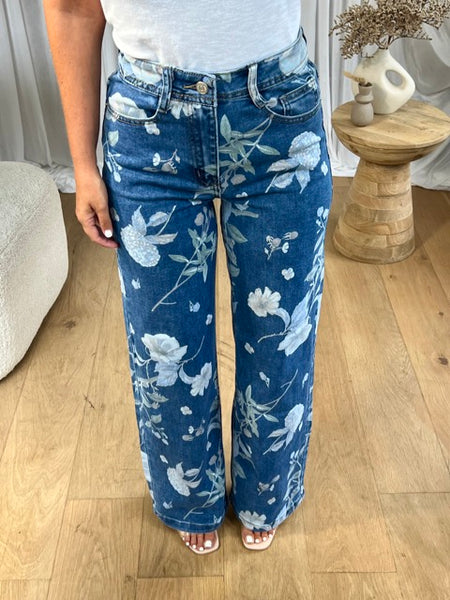 JEANS FLEURS