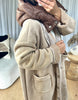 MANTEAU CAPUCHE DOUDOUNE BEIGE