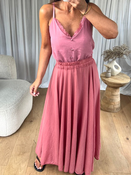 TOP ELSA VIEUX ROSE