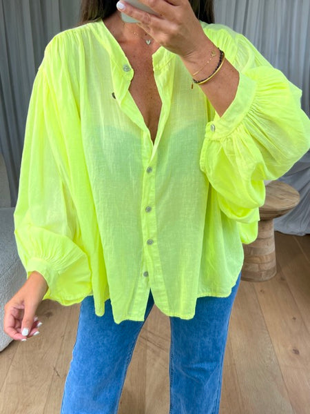 CHEMISE FLUO JAUNE