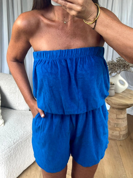 COMBI/SHORT ÉPONGE BLEU