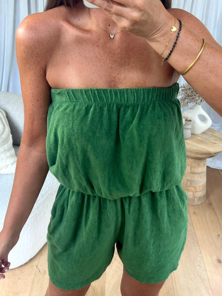 COMBI/SHORT ÉPONGE VERT