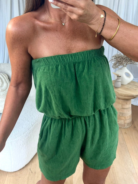 COMBI/SHORT ÉPONGE VERT