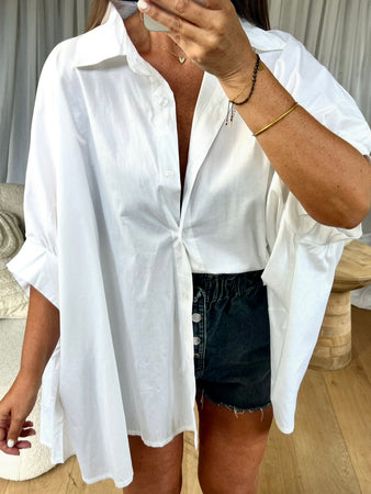 CHEMISE OVERSIZE BLANC