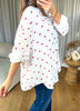 LA CHEMISE PETITS COEURS ROUGE
