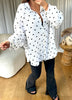 LA CHEMISE PETITS COEURS NOIR