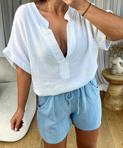 SHORT GAZE BLEU
