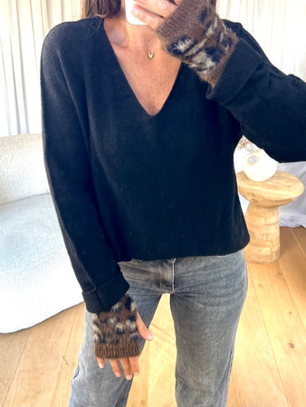 MITAINES LÉOPARD CHOCO