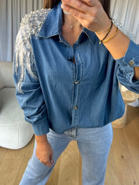CHEMISE PERLES