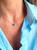 COLLIER COEUR BLEU