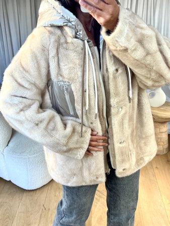 VESTE CAPUCHE KAILA FOURRURE