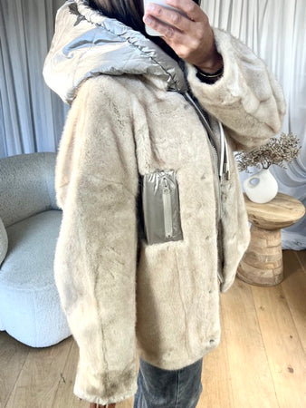 VESTE CAPUCHE KAILA FOURRURE